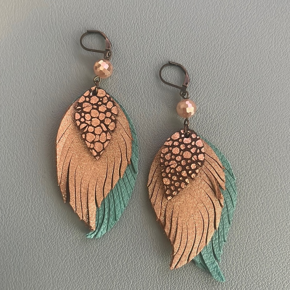 Handmade Leather Earrings